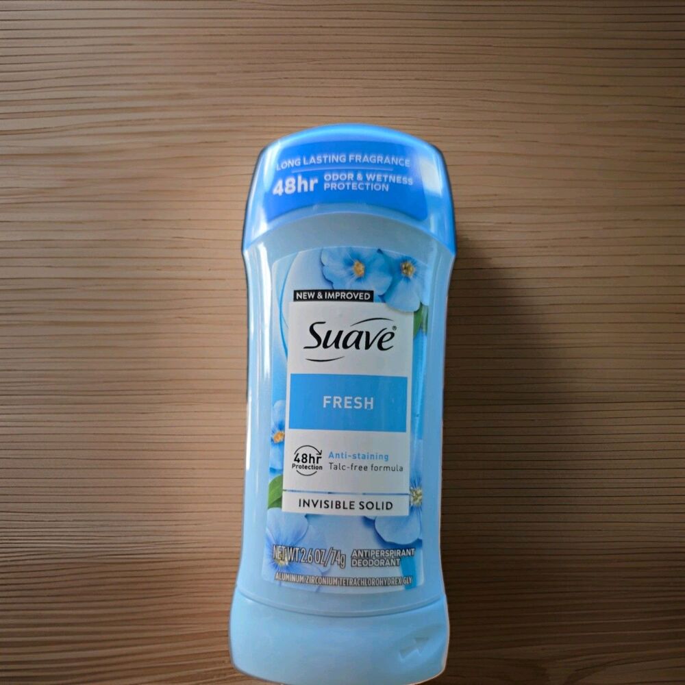 Suave Invisible Solid Fresh Antiperspirant Deodorant Stick 2.6 oz 48HR